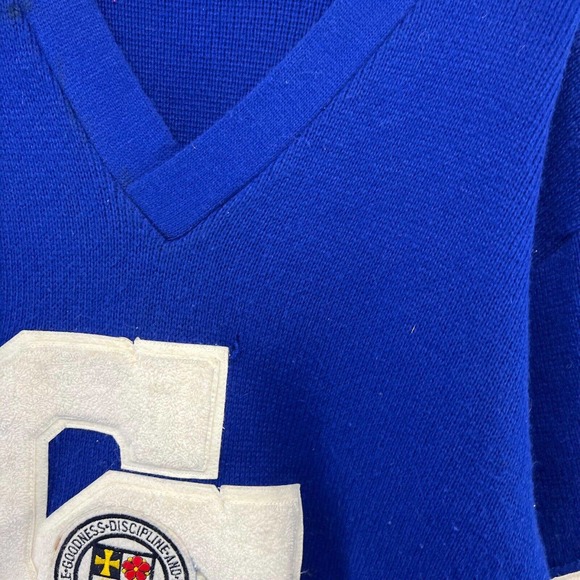 Vintage Catholic Central Sweater Men's 48 Band Varsity Clarinet Shamrocks 94 90s - Picture 4 of 14